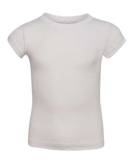Rabbit Skins 3316 Toddler Girls Fine Jersey Tee – 4.5 oz. 100% CRSC Cotton, Longer Length | 2T–5/6