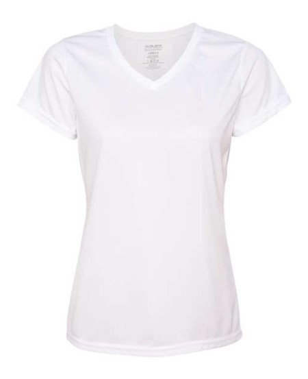 Augusta Sportswear 1790 Women's Nexgen Performance V-Neck T-Shirt – 3.4 oz. Polyester Moisture-Wicking Women's Tee | XS–3XL