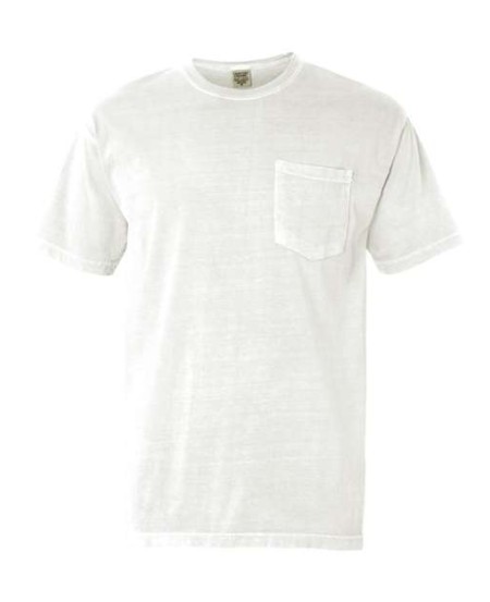 Comfort Colors 6030 Garment-Dyed Heavyweight Pocket T-Shirt – Unisex 6.1 oz. Cotton Short-Sleeve Tee | S–3XL