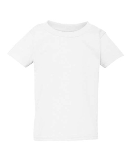 Gildan 5100P Toddler Heavy Cotton® T-Shirt – 5.3 oz. 100% US Cotton | Toddler Sizing 2T–6T | Seamless Rib Collar | Taped Shoulder-to-Shoulder | US Cotton Trust Protocol | OEKO-TEX