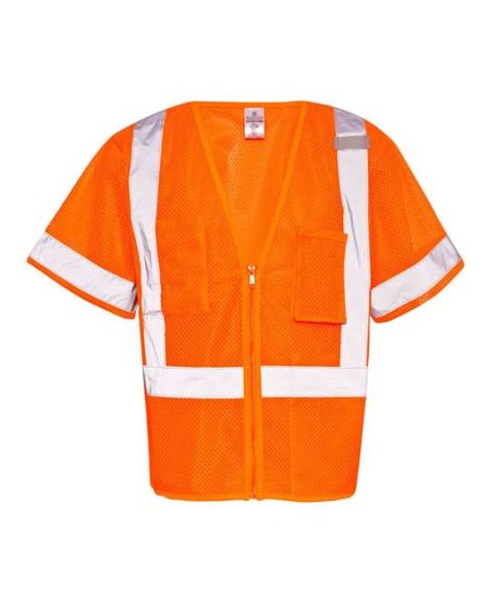 Kishigo 1264-1265 Unisex Class 3 Economy Vest – Unisex safety vest | M–5XL | ANSI/ISEA 107 Type R Class 3