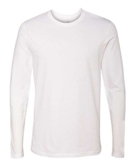 Next Level 3601 Unisex Cotton Long Sleeve T-Shirt – Unisex 3.9 oz./yd², 100% combed ring-spun cotto | XS–3XL
