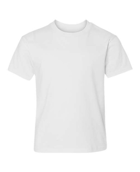 Hanes 498Y Youth Perfect-T T-Shirt – 4.5 oz. US Grown Ring-Spun Cotton Youth Tee | XS–XL