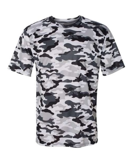 Badger 4181 Men's Camo T-Shirt – 100% Sublimated Polyester Full-Body Traditional Camo Tee | XS–4XL