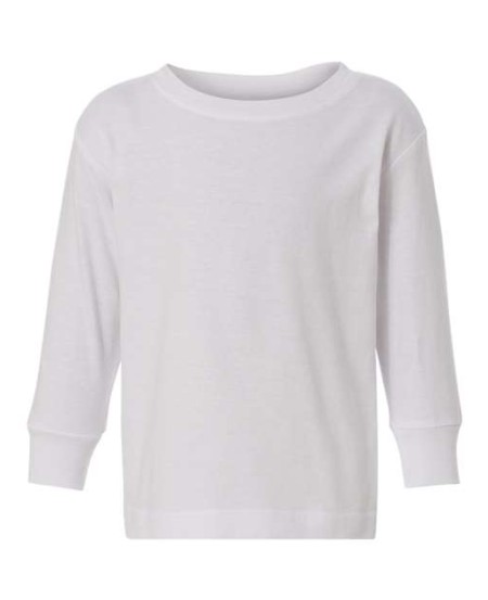 Rabbit Skins 3302 Toddler Fine Jersey Long Sleeve T-Shirt – 4.5 oz. 100% CRSC Cotton 30 Singles | 2T–5/6