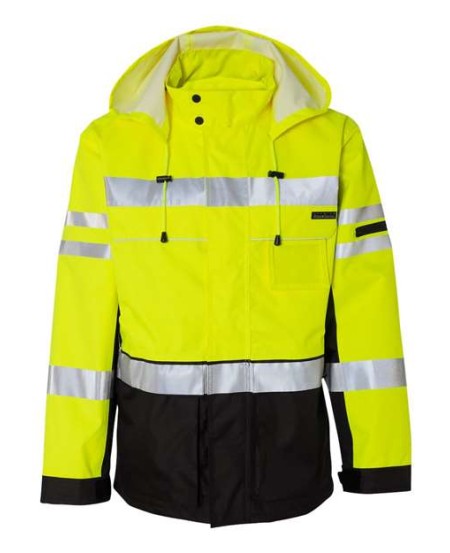 Kishigo JS135-136 Unisex Premium Black Series 2-In-1 Jacket – Unisex 2-In-1 Jacket | M–5XL | ANSI/ISEA 107-2015/2020 Class 3