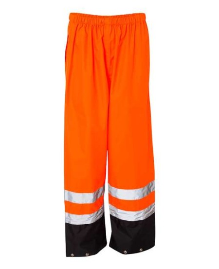 Kishigo RWP102-103 Unisex Storm Cover Waterproof Rain Pants – Unisex Rainwear Pants | S/M–4/5XL (dual sizes) | ANSI/ISEA 107 Class E