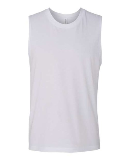 BELLA + CANVAS 3483 Unisex Jersey Muscle Tank – 4.2 oz. 100% Airlume Cotton Retail-Fit Muscle Tank Top