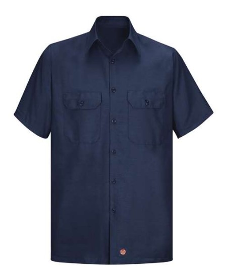 Red Kap SY60 Men's Ripstop Short Sleeve Work Shirt – 4.25 oz. 65/35 Poly/Cotton Ripstop | S–3XL