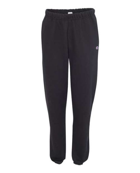 Champion RW10 Unisex Reverse Weave® Sweatpants – 12 oz. 82/18 Cotton/Polyester Low-Shrink Cuffed Fleece Sweatpants