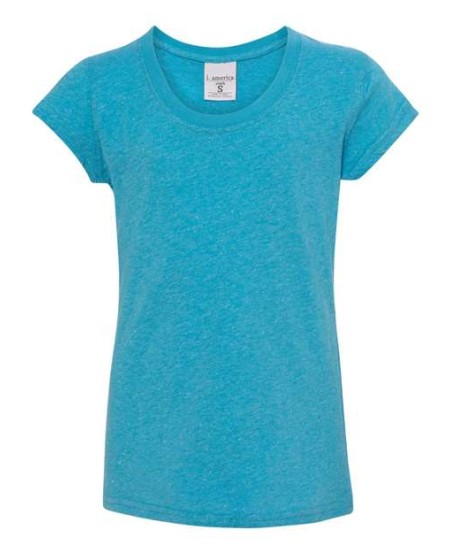J. America 8129 Youth Glitter T-Shirt – 3.2 oz. Youth Short-sleeve T-shirt | Youth (limited sizes)