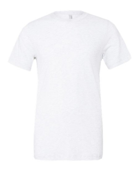 BELLA + CANVAS 3413 Unisex Triblend Tee – 3.8 oz. 50/25/25 Poly/Airlume Cotton/Rayon Short-Sleeve Crew Tee | XS–4XL