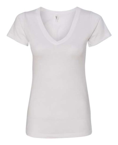 Next Level 1540 Women's Ideal V-Neck T-Shirt – Women's 4 oz./yd², 60/40 combed ring-spun cotton | XS–3XL