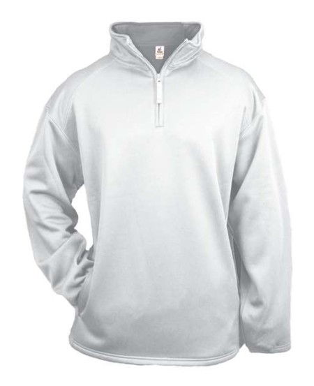 Badger 1480 Men's Performance Fleece Quarter-Zip Pullover – 7 oz. 100% Polyester Moisture-Management 1/4-Zip Training Top | XS–4XL