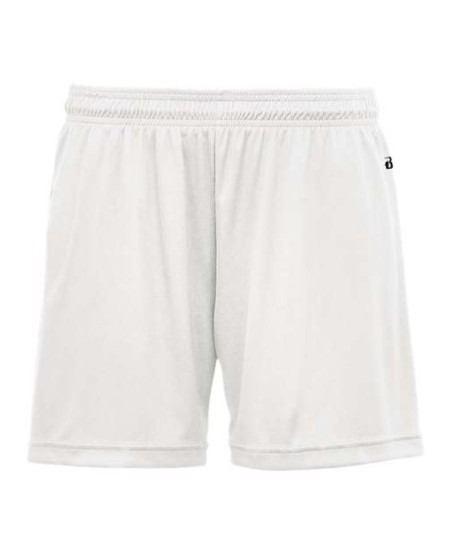 Badger 2116 Girls' B-Core Shorts – 3.5 oz. 100% Polyester Moisture-Management Youth Girls Athletic Shorts | XS–XL