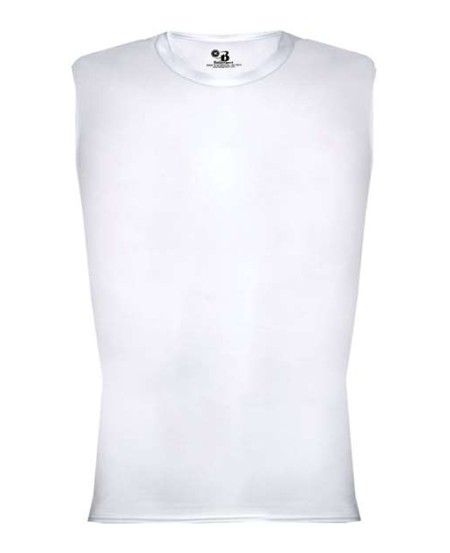Badger 4631 Men's Pro-Compression Sleeveless T-Shirt – 83/17 Poly/Spandex Sleeveless Compression Tee | S–3XL