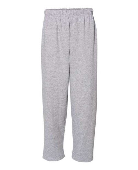 C2 Sport 5577 Men's Open-Bottom Sweatpants – 8 oz. 60/40 Ring-Spun Cotton/Polyester | Internal Drawcord | Two Side Pockets | XS–4XL
