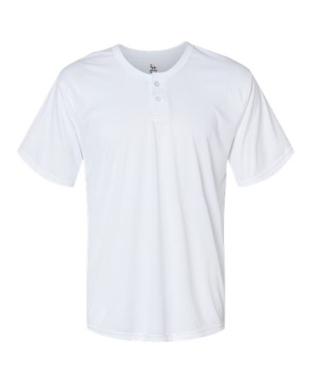 Alleson Athletic 7930 Men's B-Core Placket Jersey – 3.8 oz. 100% Polyester Two-Button Antimicrobial Jersey | S–4XL