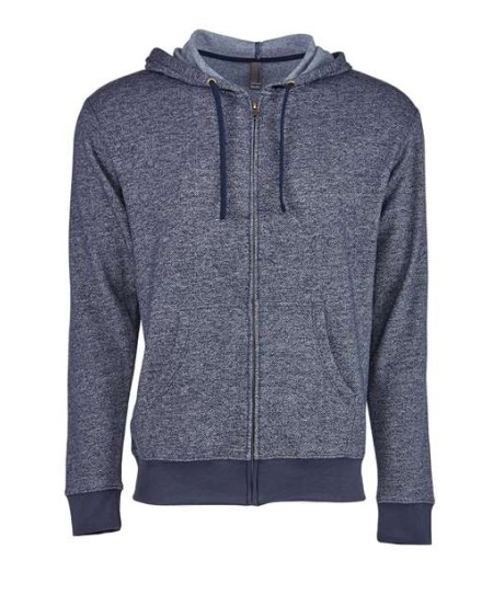 Next Level 9600 Unisex Pacifica Full-Zip Hoodie Sweatshirt – 7.4 oz. 52/48 Cotton/Poly Denim-Inspired Fleece Full-Zip | XS–3XL