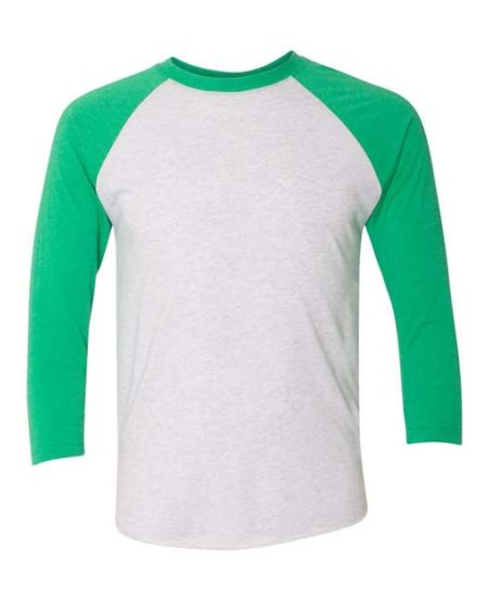 Next Level 6051 Unisex Triblend Three-Quarter Raglan T-Shirt – 4.3 oz. 50/25/25 Tri-Blend Contrast Raglan Tee | XS–3XL