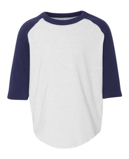 Augusta Sportswear 422 Toddler Three-Quarter Sleeve Baseball Jersey – 4.8 oz. 50/50 Cotton/Poly | 2T/3T–4T