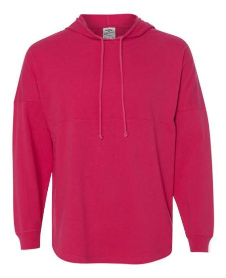 J. America 8228 Unisex Hooded Game Day Jersey T-Shirt – 6.5 oz. Unisex Hooded jersey T-shirt | S–3XL