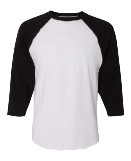 LAT 6930 Men's Baseball Fine Jersey Three-Quarter Sleeve Tee – Men's 4.5 oz./yd² Three-Quarter Sleeve Baseball Tee | S–3XL