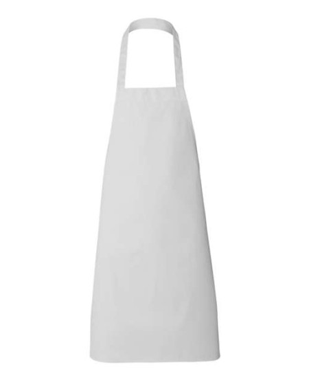 Q-Tees Q2010 Butcher Apron – 7.5 oz. 55/45 Cotton/Polyester Bib Apron with Wrap-Around Ties | One Size