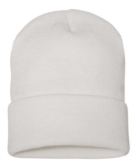 YP Classics 1501KC Cuffed Beanie – 100% Acrylic Hypoallergenic 12