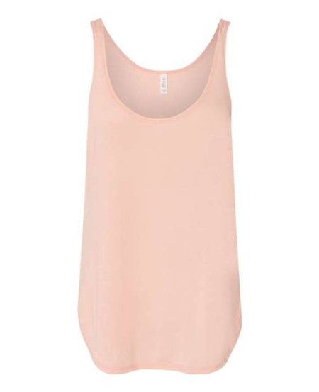 BELLA CANVAS 8802 Women's Flowy Tank with Side Slit – 3.7 oz. 65/35 Poly/Viscose Women's Flowy Tank Top with Conservative Side Slits | Relaxed Drapey Fit