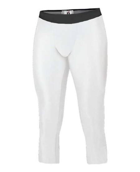 Badger 2611 Youth Compression Calf-Length Tights – 83/17 Polyester/Spandex Moisture-Management Youth Compression Tights | XS–XL