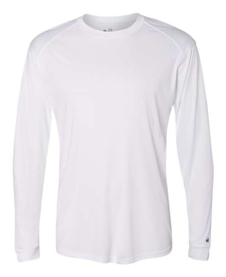 Badger 4004 Men's Ultimate SoftLock Long Sleeve T-Shirt – 4.13 oz. 100% Polyester UPF 50+ LS Tee | XS–4XL