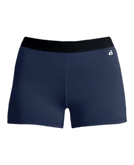 Badger 2629 Girls' Pro-Compression Shorts – Youth 90/10 Poly/Spandex Athletic Shorts | XS–XL