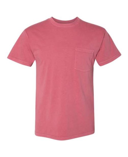 Next Level 7415 Unisex Inspired Dye Pocket T-Shirt – 5.1 oz. Combed Ring-Spun Cotton Pigment-Look Pocket Tee | XS–S