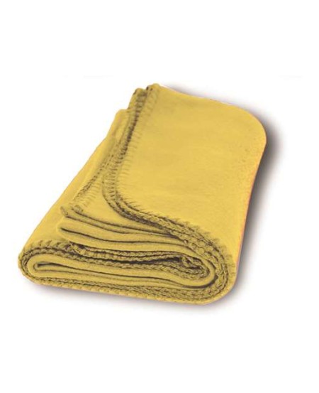 Alpine Fleece 8711 Value Blanket – 6.5 oz. 100% Polar Fleece Throw Blanket with Whipstitched Trim | 50