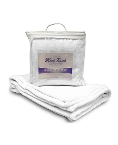 Alpine Fleece 8722 Mink Touch Luxury Baby Blanket – 8.8 oz. 100% Polyester Faux Micro Mink | 30