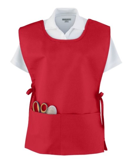 Augusta Sportswear 2090 Unisex Apron Smock – 65/35 Poly/Cotton Twill Smock with Pocket and Adjustable Side Ties | S–4XL