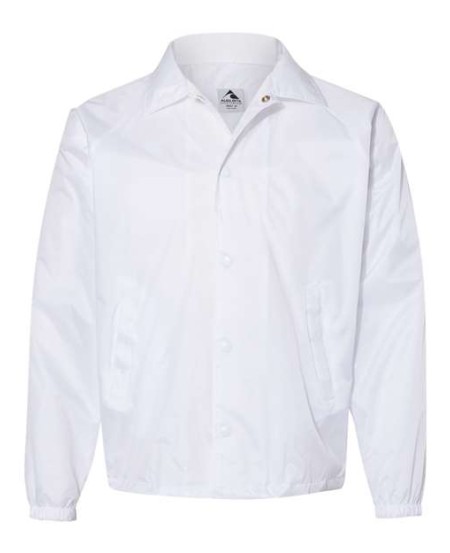 Augusta Sportswear 3100 Men's Coach's Jacket – 2.1 oz. Nylon Taffeta Water-Resistant Snap-Front Jacket | S–5XL