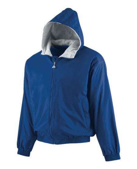 Augusta Sportswear 3281 Youth Hooded Taffeta Jacket / Fleece Lined – Nylon Taffeta with Fleece Interior | XS–L