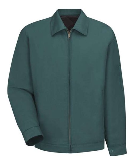 Red Kap JT22 Men's Waist Length Jacket – 7.5 oz. 65/35 Poly/Cotton Twill, Quilted Nylon Lining | S–3XL