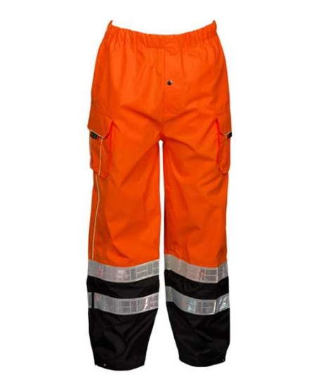 Kishigo RWP106-107 Unisex Premium Black Series Rainwear Pants – Unisex Rainwear Pants | S/M–4/5XL (dual sizes) | ANSI/ISEA 107 Class E