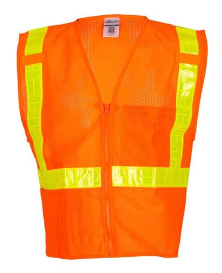 Kishigo 1076-1077 Men's Oralite All Mesh Work Vest – Unisex safety vest | S–5XL | ANSI 107 Type R Class 2