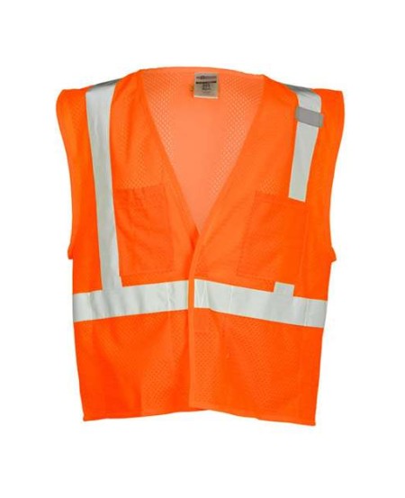 Kishigo 1083-1084 Unisex 4 Pocket Hook-and-Loop Mesh Work Vest – Unisex safety vest | S–5XL | ANSI/ISEA 107-2015/2020 Type R Class 2