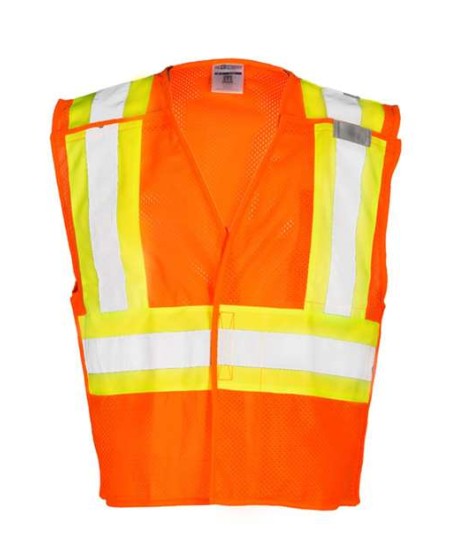 Kishigo 1174-1176 Unisex Contrasting Mesh Breakaway Work Vest – Unisex safety vest (Breakaway Work) | S–5XL | ANSI/ISEA 107-2015/2020 Type R Class 2