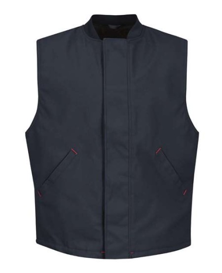 Red Kap VD22 Men's Blended Duck Insulated Vest - 10 oz. 65/35 Poly/Cotton Duck Shell with Quilted Lining | Classic Fit