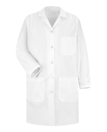 Red Kap 5210 Women's Lab Coat – 5 oz. 80/20 Poly/Cotton Poplin, Princess Seams, Belted Back | S–4XL