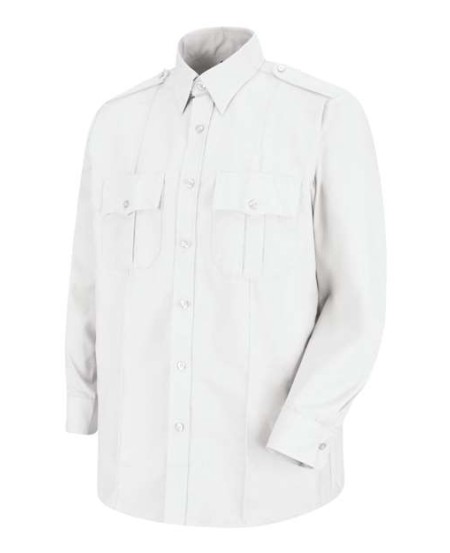 Red Kap SP36 Men's Long Sleeve Security Shirt – 4.25 oz. 65/35 Poplin, Sentinel® Upgraded, Epaulettes, Badge Tab