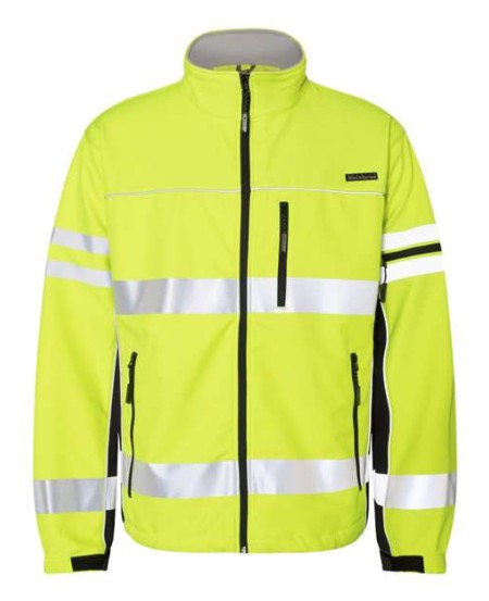 Kishigo JS137-138 Unisex Premium Black Series Class 3 Soft Shell Jacket – Unisex Soft Shell Jacket | S–5XL | ANSI/ISEA 107 Type R Class 3 (S = Class 2, M–5XL = Class 3)