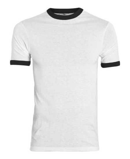 Augusta Sportswear 711 Youth Ringer T-Shirt – 50/50 Polyester/Cotton Jersey Knit Contrast Collar Youth Ringer Tee