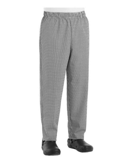 Chef Designs 5360 Baggy Chef Pants - 7.5 oz. 65/35 Poly/Cotton Twill Elastic Waist Baggy Chef Pant | XS-3XL